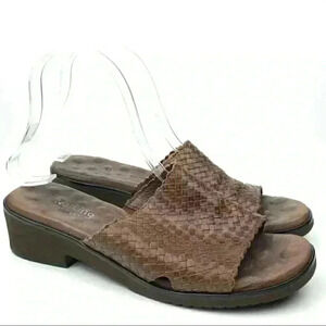 Walking cradle sandals Annie 7.5 W brown leather